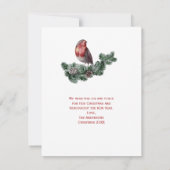 クリスマスグリーン、松の実、赤い灰色の緑 (裏面)