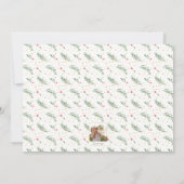 クリスマスグリーン+金ゴールドタイポグラフィ2 – 写真 シーズンカード (裏面)