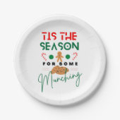 クリスマスグルメはムンチする季節だ ペーパープレート (正面)