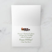 クリスマスグレイハウンズプルスイホリデーカード シーズンカード (内部)