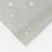 クリスマスグレイ冬の森の動物の鹿の名前 フリースブランケット (角)