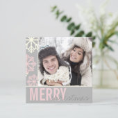 クリスマスグレースノーフレーク写真 シーズンカード (スタンド正面)