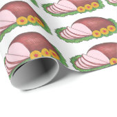 クリスマスグレーズハムディナーイースターホリデイグルメ ラッピングペーパー (ロールコーナー)