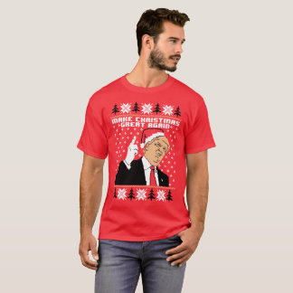 クリスマスグレートを再びトランプにする Tシャツ