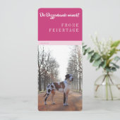 クリスマスグレートデーンカード シーズンカード (スタンド正面)