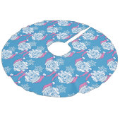 クリスマスグレートデーン フェイクリネンツリースカート (アングル)