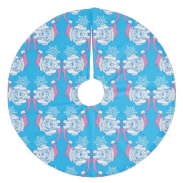 クリスマスグレートデーン フリース ツリースカート