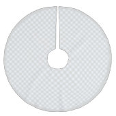 クリスマスグレーバッファロープレイドファームハウスBOHO ブラッシュドポリエステルツリースカート (正面)