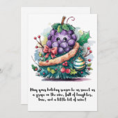 クリスマスグレープツリー シーズンカード (正面/裏面)