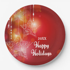 クリスマスグローつるの星 ペーパープレート