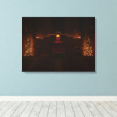 クリスマスグローブシティカレッジでのハーバーズチャペル キャンバスプリント (インサイチュ (ウッドフロア))