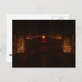 クリスマスグローブシティカレッジでのハーバーズチャペル シーズンポストカード (正面/裏面)