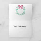 クリスマスグローブ カード (内部)