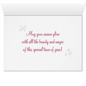 'クリスマスグロー'ホリデーカード – 美しいと魔法 (内部横(下))