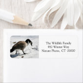 クリスマスグースホリデー差出人住所シール ラベル (インサイチュ)