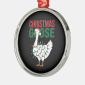 クリスマスグースライツカワイホリデー メタルオーナメント (左)