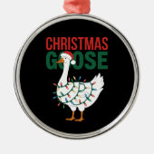 クリスマスグースライツカワイホリデー メタルオーナメント (正面)