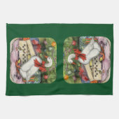クリスマスグース キッチンタオル (横)