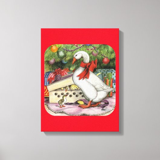 クリスマスグース キャンバスプリント (正面)