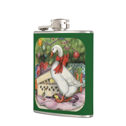 クリスマスグース フラスク (左)