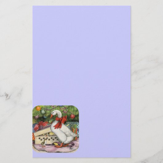 クリスマスグース 便箋 (正面)