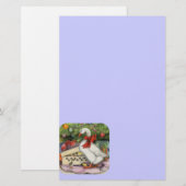 クリスマスグース 便箋 (正面/裏面)