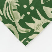 クリスマスグ素朴リーンウッドランド動物鹿キツネ  フリースブランケット (角)