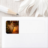 クリスマスケルトのハープ差出人住所ラベル ラベル (インサイチュ)