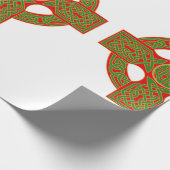 クリスマスケルト結び目模様包装紙 ラッピングペーパー (角)