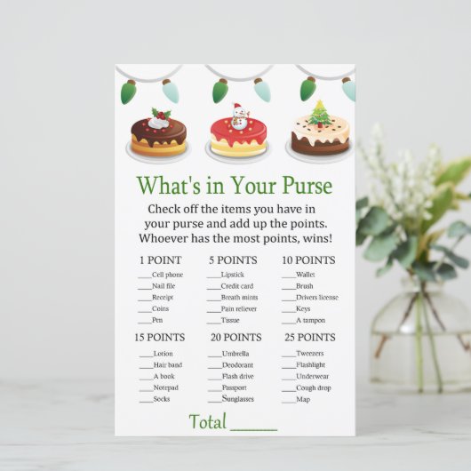 クリスマスケーキあなたの財布ゲームの中に何が (スタンド正面)