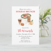 クリスマスケーキとコーヒーのホリデーブランunch 招待状 (スタンド正面)