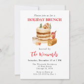 クリスマスケーキとドリンクのホリデーブランunch 招待状 (正面)