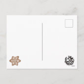 クリスマスケーキとホットココアのホリデーシーズン シーズンポストカード (裏面)