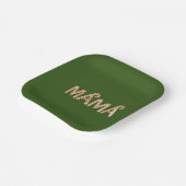 クリスマスケーキツリーマママママセーターおもしろいファミリー ペーパープレート (傾斜あり)