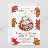 クリスマスケーキデコレーション パーティーの招待状 招待状 (正面)