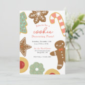 クリスマスケーキデコレーション パーティーの招待状 招待状 (スタンド正面)