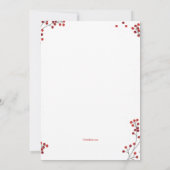 クリスマスケーキデコレーション パーティー招待状 招待状 (裏面)