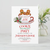 クリスマスケーキデコレーション パーティー招待状 招待状 (スタンド正面)