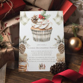 クリスマスケーキデコレーション パーティー シンプル 招待状