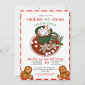 クリスマスケーキデコレーション パーティー 招待状 (正面)