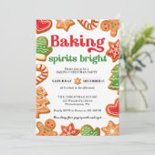 クリスマスケーキパーティーの招待状 招待状 (スタンド正面)