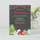 クリスマスケーキ交換のお誘い / ケーキ交換会 招待状 (スタンド正面)