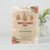 クリスマスケーキ交換のご招待 招待状 (スタンド正面)