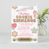クリスマスケーキ交換パーティーの招待状 招待状 (スタンド正面)