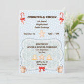 クリスマスケーキ交換会のご招待 招待状 (スタンド正面)