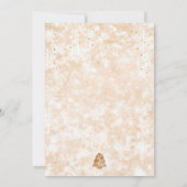 クリスマスケーキ交換招待状 ホリデーケーキ 招待状 (裏面)