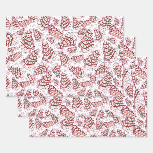 クリスマスケーキ紙 ラッピングペーパーシート (セット)