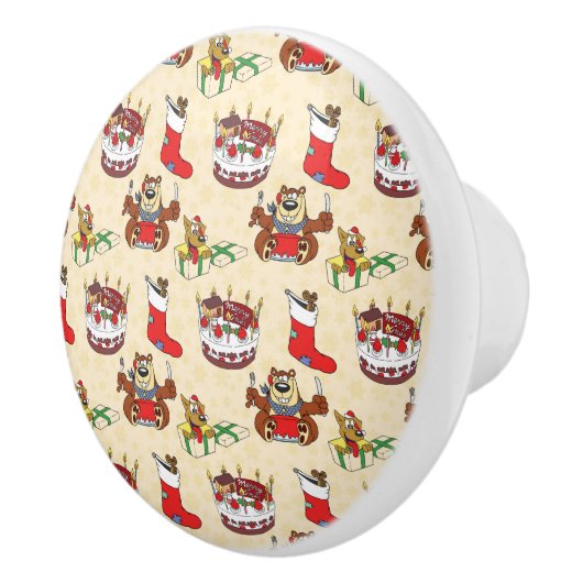 クリスマスケーキ セラミックノブ (右)
