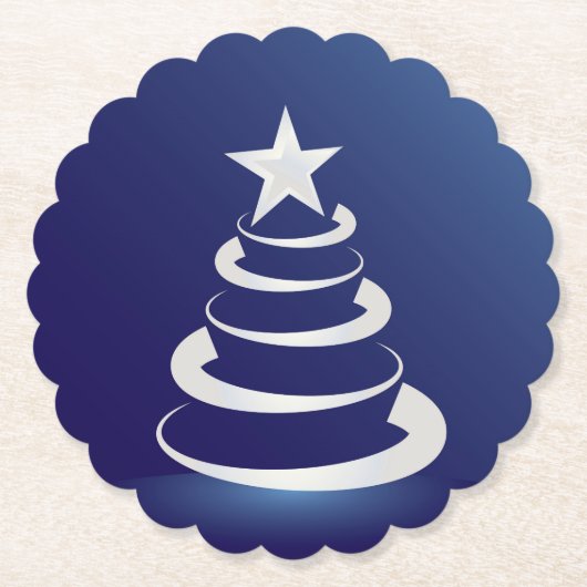 クリスマスケーキ ペーパーコースター (正面)