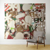 クリスマスケーキ ホリデー フォト 背景 タペストリー (インサイチュ(横))